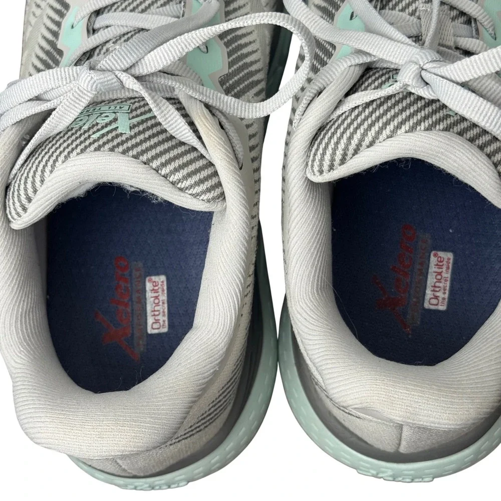 Xelero X GPS All Terrain Grey Mint Running Shoes XR415W Womens Size 10 Ortholite